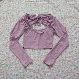 purple 2-piece set | k-fashion, going out tops